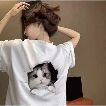 短版韓系上衣女 純棉短袖T恤女 可愛穿搭 oversize 學生短T 情侶裝 小眾設計 大尺碼 下半身失蹤