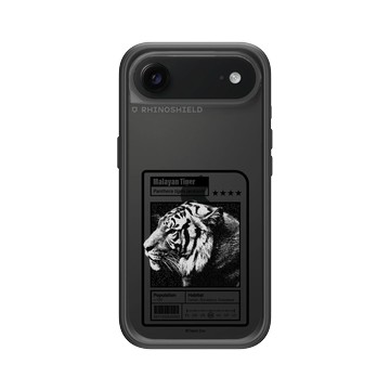 iPhone Air Mod NX -邊框背蓋組合 (相機按鈕) 黑 - RHINOSHIELD X Taipei Zoo - 馬來虎：限量卡牌