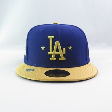 New Era MLB球帽 5950 GOLD 26 運動帽 NE60918446 洛杉磯道奇 深藍/黃金