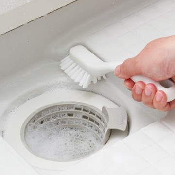 【MARNA】日本廚房浴室排水口/磁磚/隙縫清潔刷2入組 日本製(原廠總代理)