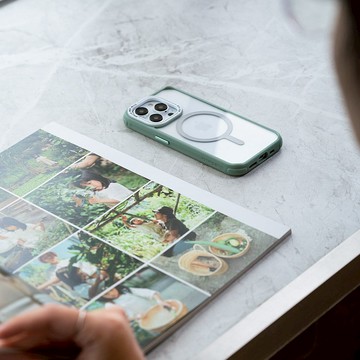 iPhone 15系列 Saturn土星抗菌防摔磁吸手機殼-綠