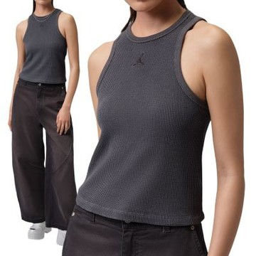 Nike As W J Flt Slvl Wfl Tank 背心 女款 深灰色 刺繡 喬丹 無袖 IF1161-010