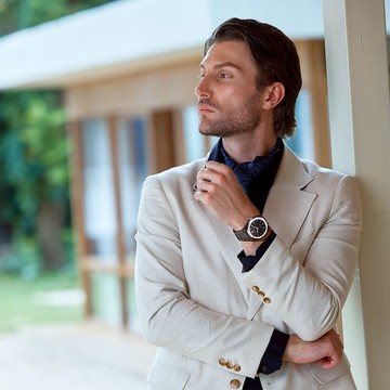 【WANgT】【BENTLEY賓利】THE AURARAY煦影系列 BL-23 沉穩 夜光 帶日期 不鏽鋼 石英 手錶