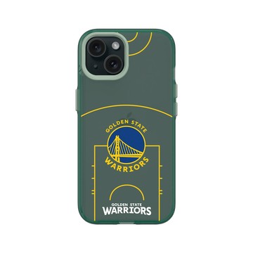 iPhone 15 Clear 憂墨綠 - NBA - 球場系列-金州勇士 Golden State Warriors - Court