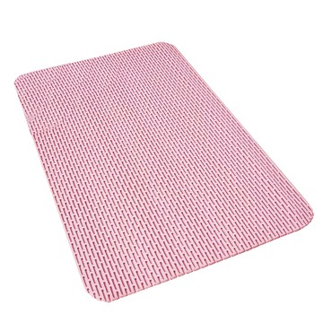 小麥購物 浴室防滑地墊 L142  1個  粉色  40 x 60 x 0.5cm