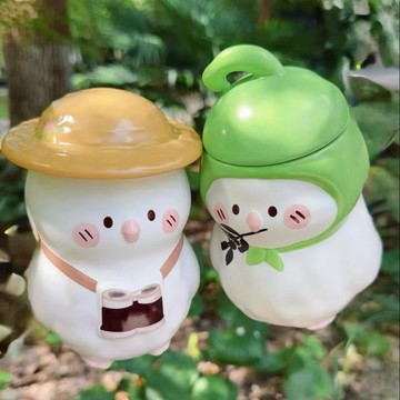 星巴克杯子2026新年禮物新品秋日野野系高顏值可愛鸚鵡造型溫變桌面馬克杯