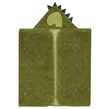 Trixie 動物造型有機棉連帽浴巾 70x130cm - 威力恐龍  威力恐龍 綠色 + 棕色  1條