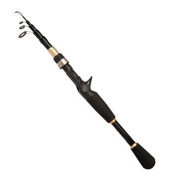 FIT CARBON超短振出路亞竿槍柄240，輕巧便攜，堅固耐用，適用多種水域  Black  46cm  1支