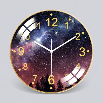 北歐個性創意時鐘掛鐘客廳家用時尚鐘表輕奢現代大氣臥室靜音掛表