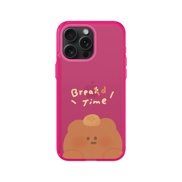iPhone 15 Pro Max Clear 粉漾桃 - 布朗尼 annnbrownie - 麵包派對（麵包熊款）