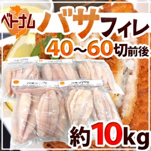 ベトナム ”バサフィレ” 40～60枚前後 約10kg ナマズ 三枚おろし 送料無料