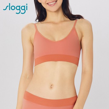 sloggi-EVER INFUSED綜合維他命滋養系列背心式無鋼圈內衣 珊瑚蜜橙｜88R385 WU