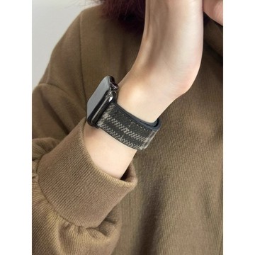 《台灣出貨》適用 APPLE WATCH 格紋磁吸扣錶帶 毛呢錶帶 SE S9 S10 S11 46mm 42 女士錶帶