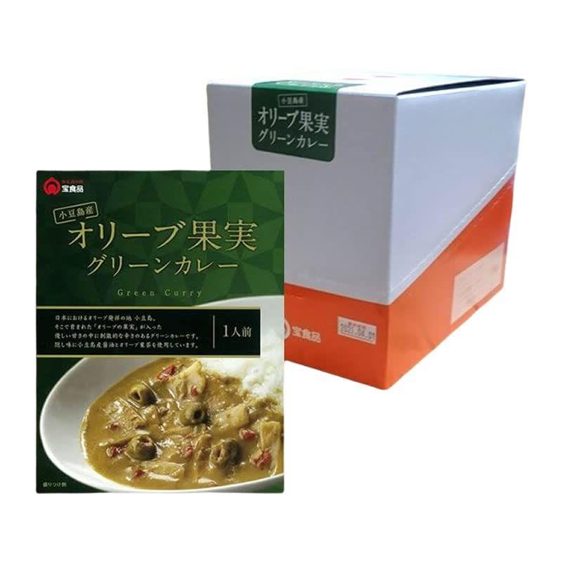 小豆島産 オリーブ果実グリーンカレー (180g 10個・1ケース)