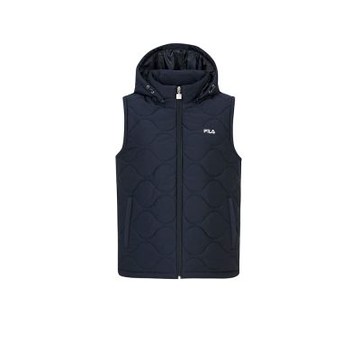 FILA 男鋪棉背心-丈青 1VEZ-5709-NV