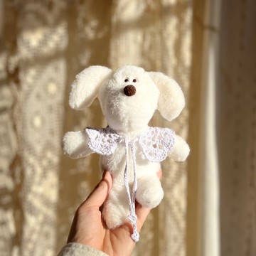 絨毛玩偶服 鉤針蕾絲領飾 淺薰衣草紫