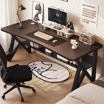 開發票 電腦桌臺式書桌家用辦公桌出租屋游戲電競桌臥室簡易學習桌寫字桌