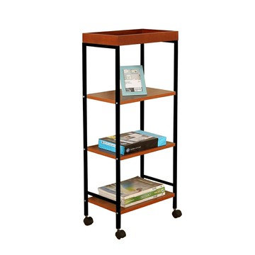 《DFhouse》凡妮莎-置物活動層架(四層) 胡桃色