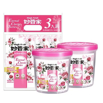 【蝦皮直營】妙管家 防黴除濕桶x2/補充包x3 除濕容量600ml 浪漫玫瑰 除濕劑