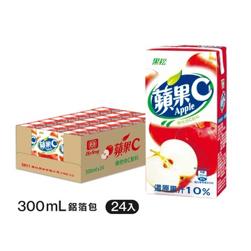 黑松蘋果C 蘋果果汁飲料300ml (24入/箱)