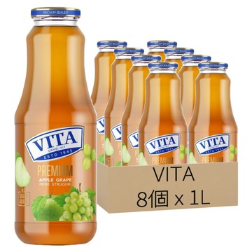 摩爾多瓦 VITA PREMIUM 蘋果葡萄汁  8個  1L