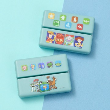 【R.FUN SHOP】玩具總動員TOY5磁吸萬用七格收納盒 胡迪 翠斯 巴斯 LilyPad 藥盒 飾品盒 收納 旅遊 CA996
