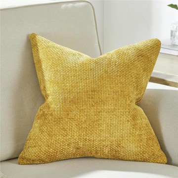 亞馬遜雪尼爾十字格紋抱枕套柔軟手感跨境熱賣沙發靠墊套純色靠枕