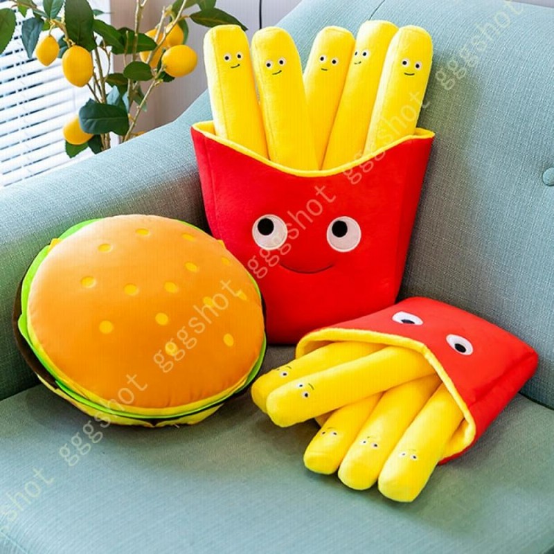 抱き枕 ぬいぐるみ フライドポテト ハンバーガー ピザ マルチサイズ 