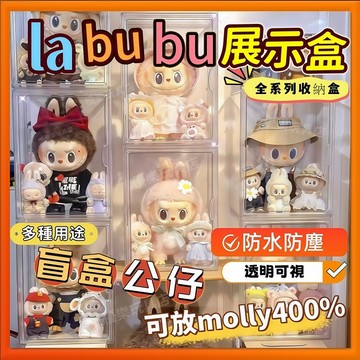 隔日到貨🌟收納盒 labubu公仔展示盒 公仔模型展示專賣 大公仔 展示盒 壓克力展示盒 公仔收納盒 展示盒 公仔展示盒