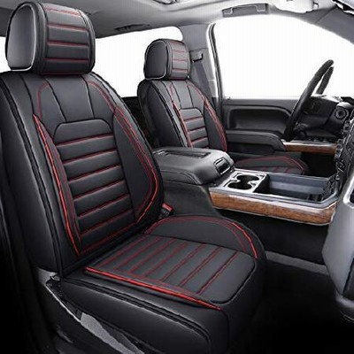 YIERTAI シボレー シルバラード GMC シエラ シートカバー 2007-2023 1500/2500/3500HD対応 クルー ダブル キャブ トラック 防水 レザー カーシートカ 並行輸入品