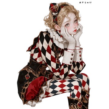【6 月新品】07-133-0289 人物貼紙 馬戲團風格