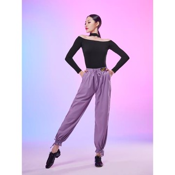 拉丁舞服2025年春夏新款舞蹈服摩登舞上衣女國標舞練功服跳舞服裝