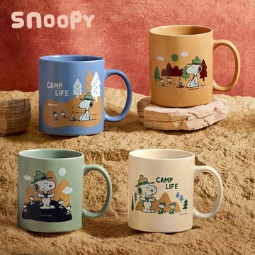 史努比野營趣馬克杯420ml