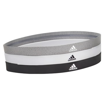 adidas 愛迪達 止滑運動髮帶組  22.3 x 4 x 0.5cm  沉穩黑 + 簡潔白 + 內斂灰  1組