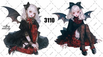 original sticker o.3110 人物貼紙 原創貼紙 cotton melody
