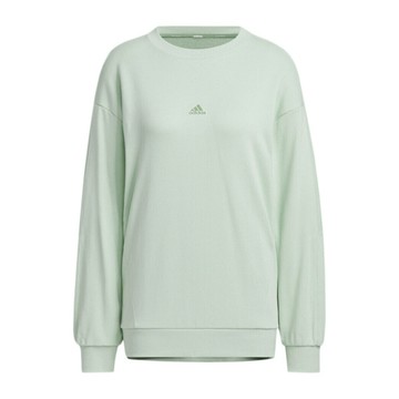 Adidas Word Ft Crew JG8172 女 長袖上衣 休閒長袖 簡約 舒適 百搭 淺綠