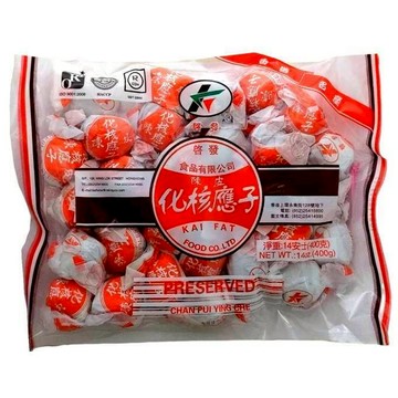 【蝦皮代開電子發票】香港 啟發 陳皮化核應子 400g/包 / 休閒零嘴 / 蜜餞 效期至：2026.08.30