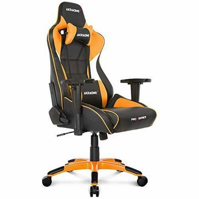 AKRacing ゲーミングチェア デスクチェア オレンジ Pro-X V2 高耐久PUレザー 180度リクライニング 在宅 リモート 3年保証