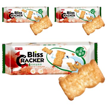 台灣優格餅乾學院 Bliss布莉滋脆餅 奶油椰香 酥脆口感 獨立包裝方便分享  3包  136g