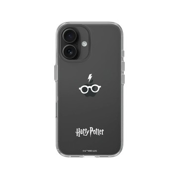 iPhone 16 Clear Case（相機按鈕） 透明 - 哈利波特 Harry Potter - 閃電與眼鏡圖案