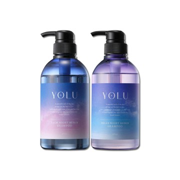 洗髮精 日本YOLU-夜間密集滋潤柔順多層次香氛精華修護洗髮精475ml/瓶(寧靜修護/舒緩修護_2款可選)