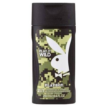 PLAYBOY 狂野情人2合1洗髮沐浴膠 250ml  1瓶