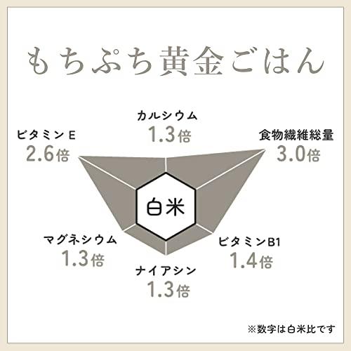 こめからだ もちぷち黄金ごはん 雑穀米 無洗米 国産 2kg