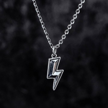 【JK銀飾】閃電／925純銀-項鍊