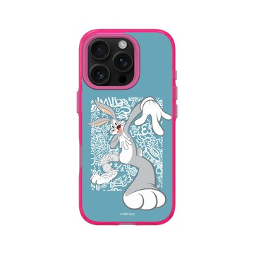 iPhone 16 Pro Clear 粉漾桃 - 樂一通 Looney Tunes - 亂花系列-兔巴哥