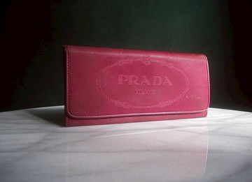 【老時光 OLD-TIME】早期二手老包義大利PRADA長皮夾
