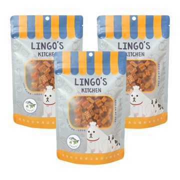 LINGO 天然手作寵物零食 三包超值組 - 花椰菜鮭魚丁x3