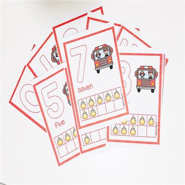 幼兒童0-10數字認知數學啟蒙練習冊認數找數字涂色運筆訓練益智