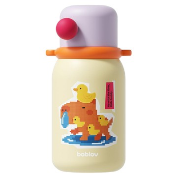 bablov 花伴森 316小糖豆兒童保溫瓶  佛系豚豚  1個  440ml