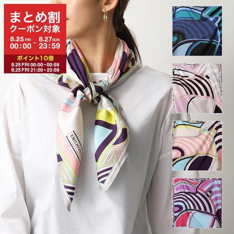 新品 90' 年代Emilio Pucci Silk Scarf エミリオプッチ-